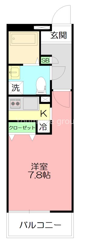 リブリ・クレスト 201号室 間取り
