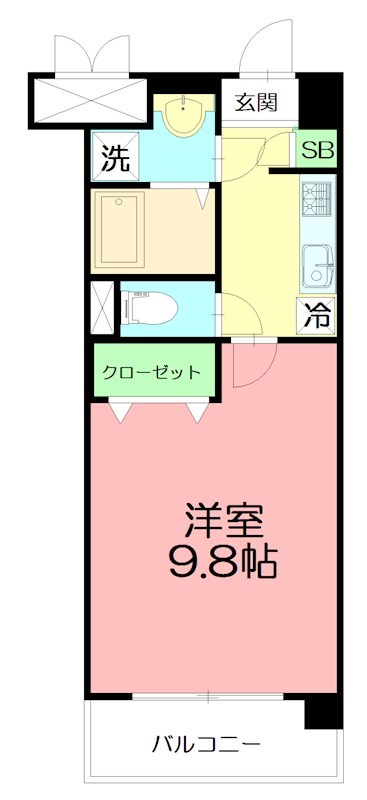 グランシャリオ鵠沼 102号室 間取り