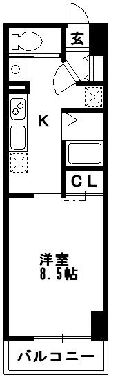 アルテール湘南 406号室 間取り