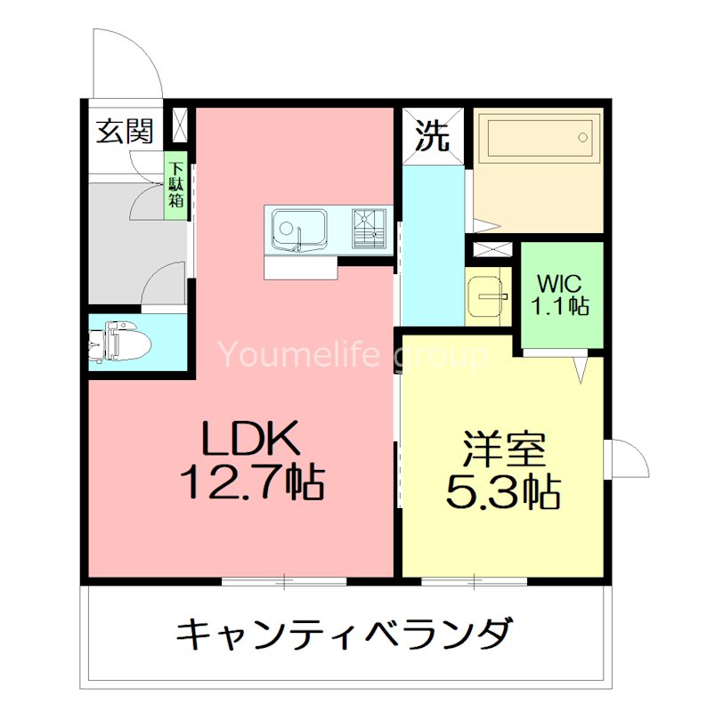 サフィール湘南 304号室 間取り