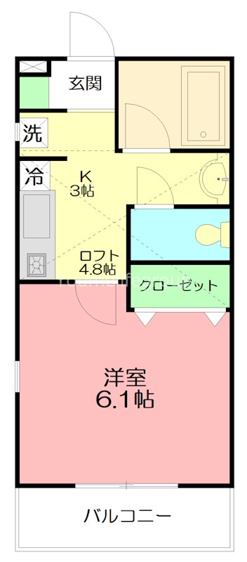 Casa Mila  204号室 間取り
