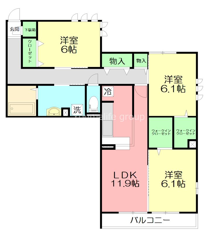 エイジス湘南 301号室 間取り