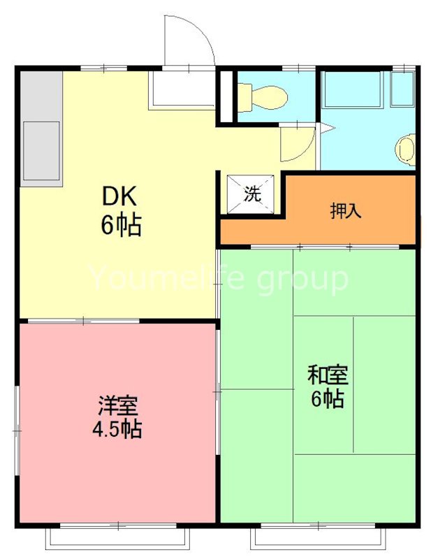 サニー元町Ⅰ 201号室 間取り