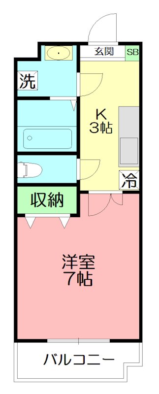 グランマノワール  303号室 間取り