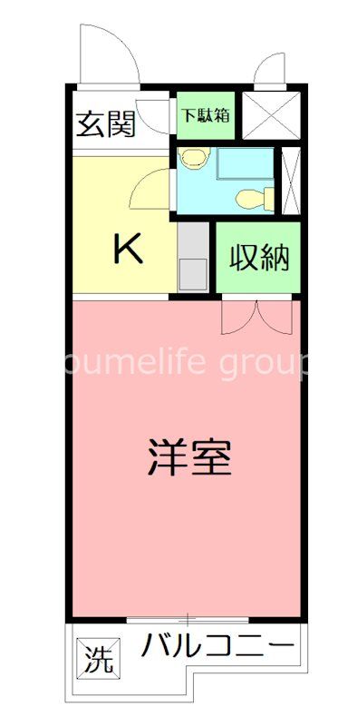ホーユウコンフォルト鶴巻温泉 302号室 間取り