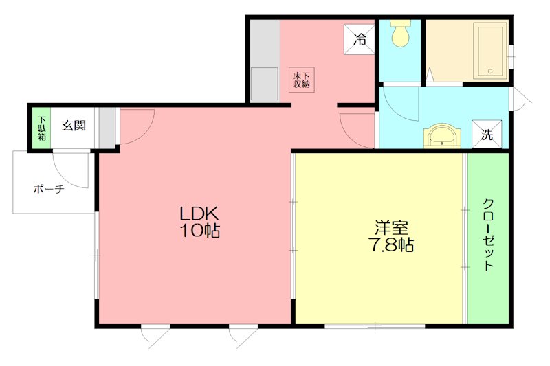ブルーム 101号室 間取り