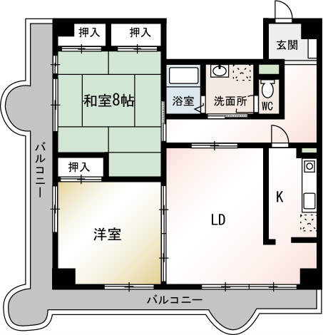 レジデンス平塚 404号室 間取り