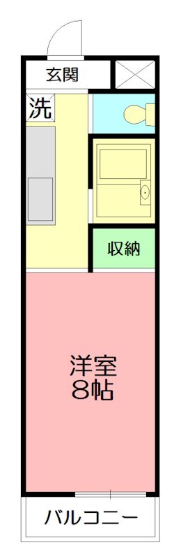伊勢原コーポフロンティア 212号室 間取り