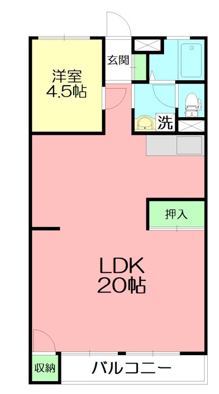 オオタハイツ 302号室 間取り