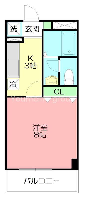 リビングタウン厚木 305号室 間取り