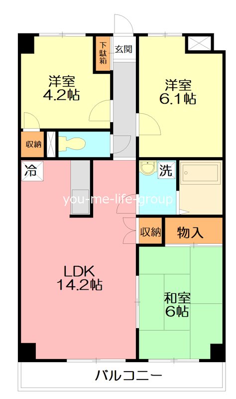 プロミネント 203号室 間取り