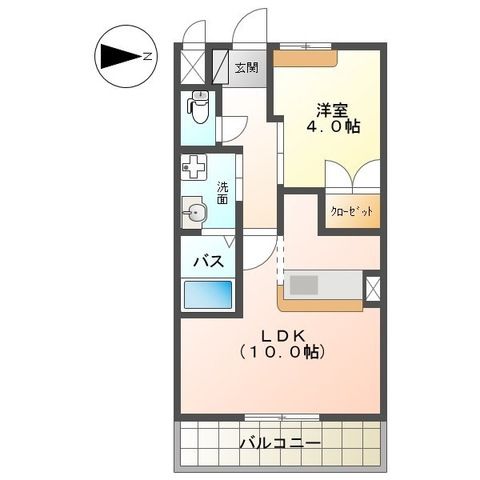 レグルス 201号室 間取り