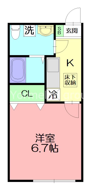 メルシーメゾン 101号室 間取り