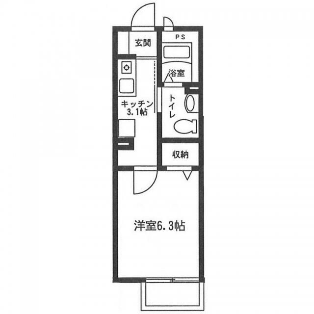 メゾンわかくさ 101号室 間取り