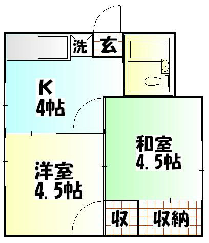 イーハトーブ 101号室 間取り