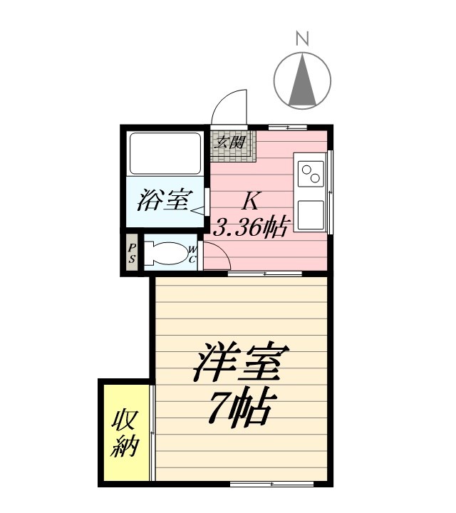 第2コーポ川口 205号室 間取り