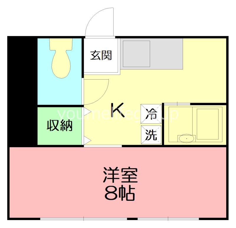 グリーンコーポ 202号室 間取り