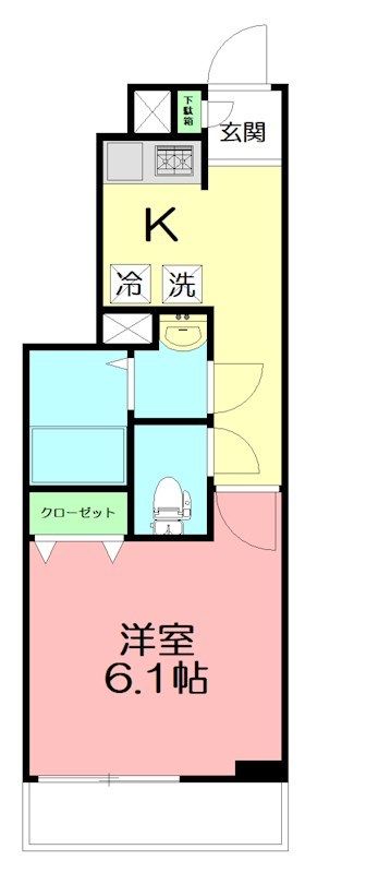 リブリ・ECHIKA（リブリエチカ） 102号室 間取り