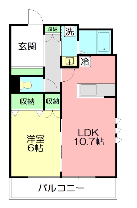 リヴァージュ湘南 201号室 間取り