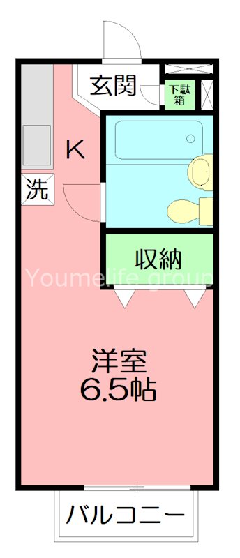アルテミスtokai 202号室 間取り