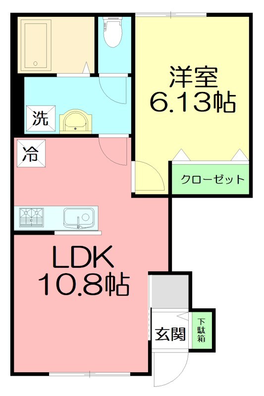 King’s Village(キングスビレッジ) 101号室 間取り