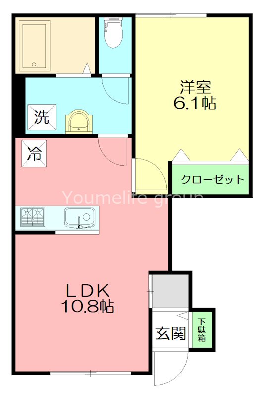 Ｋｉｎｇ’ｓ　Ｖｉｌｌａｇｅ（キングスビレッジ） 101号室 間取り