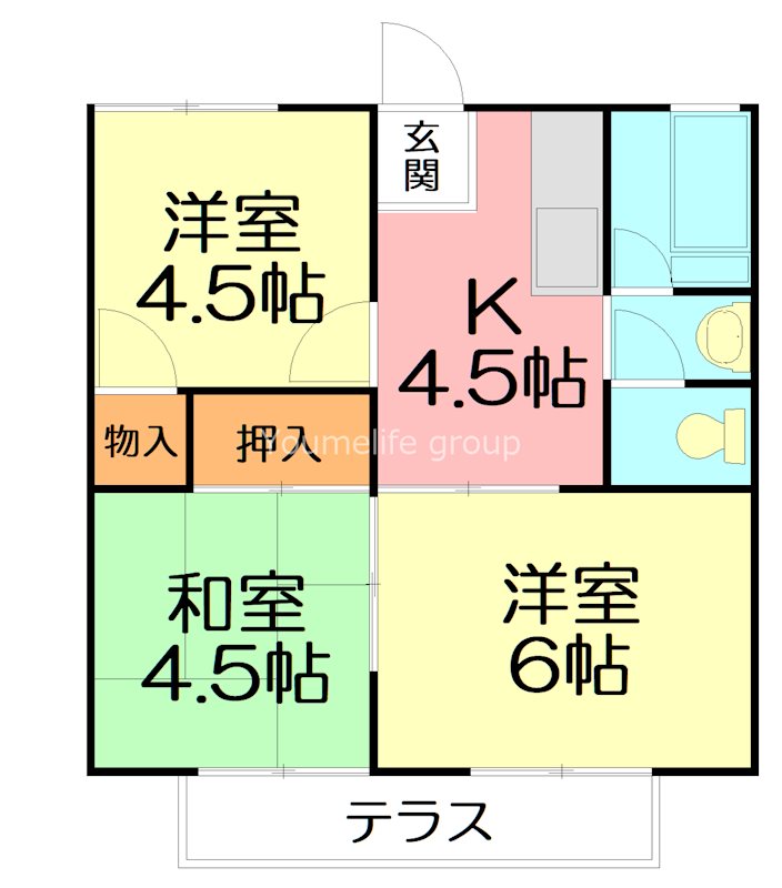 遠藤ハイツ 101号室 間取り