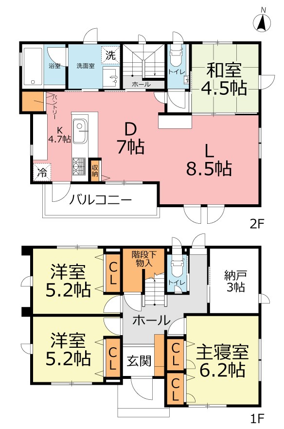 北金目3丁目貸家 間取り