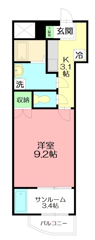クレールカーサ  間取り