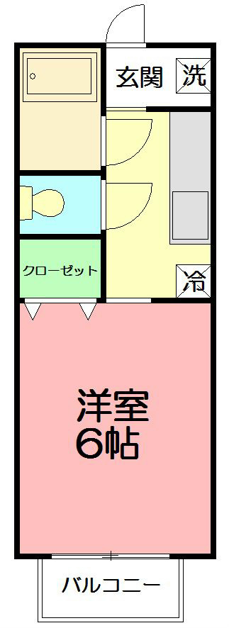ハイツフジシン 203号室 間取り