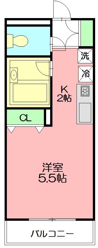 ピア湘南 302号室 間取り