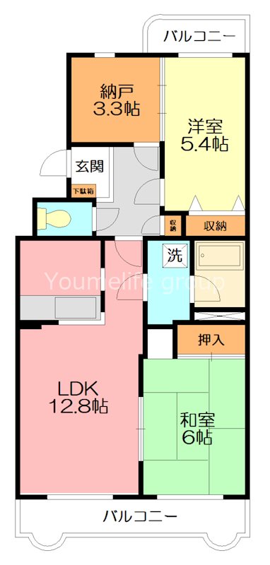 ベルヴェデーレⅡ 305号室 間取り