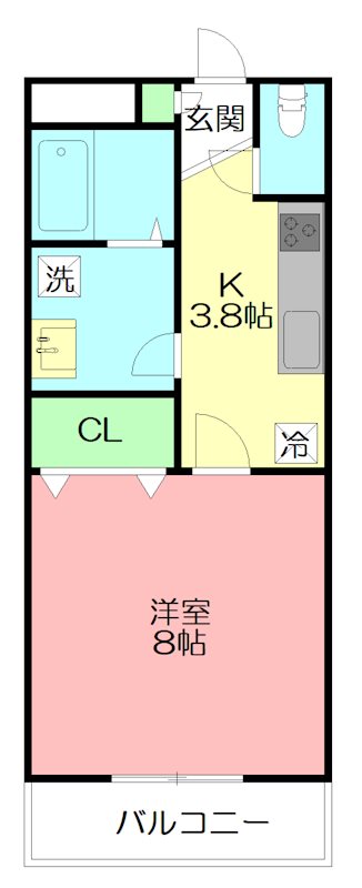 il　compagnoⅢ（イルコンパーニョ3） 205号室 間取り