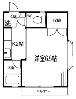 琥珀ハイツ 202号室 間取り