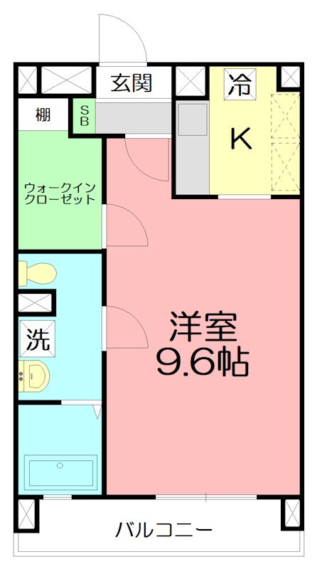 オセアン　ブルー 201号室 間取り