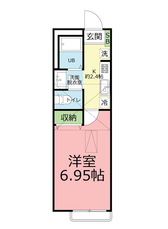 シンフォライズ湘南 Vivace 205号室 間取り