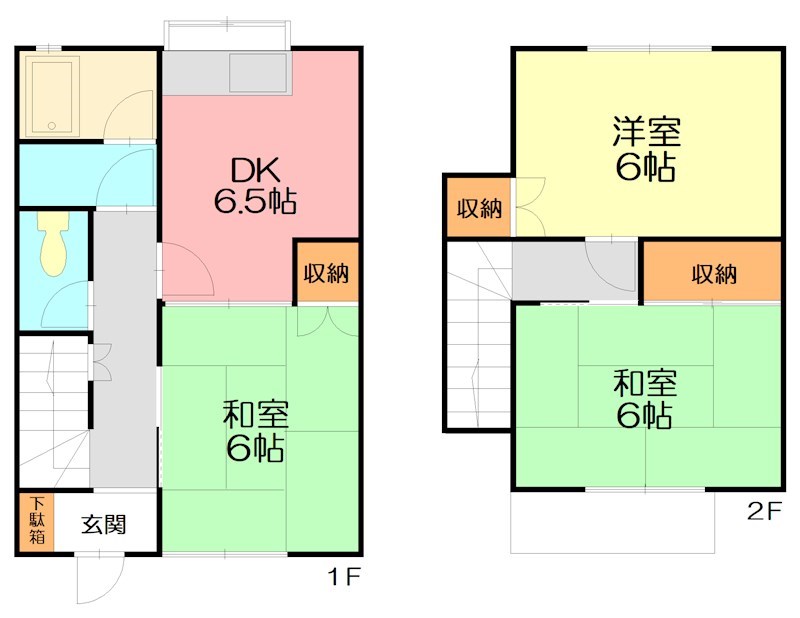 日比野ハイツB 5号室 間取り