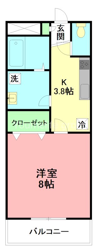 il　compagnoⅢ（イルコンパーニョ3） 102号室 間取り
