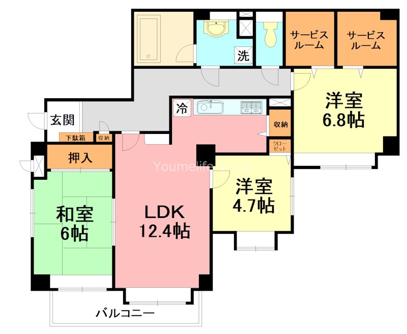 クリオ鎌倉岡本ホームズ 303号室 間取り