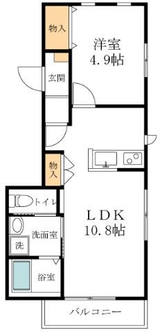 サンモール 202号室 間取り