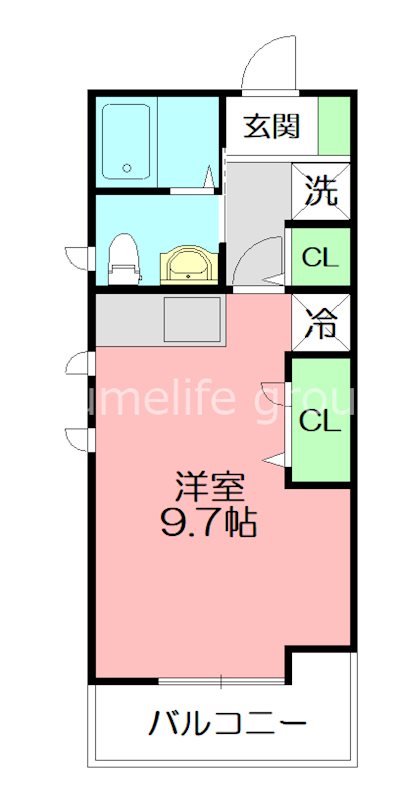 CASA BIANCA(カーサビアンカ) 201号室 間取り