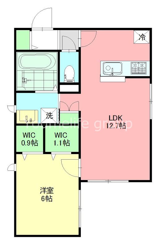 ルーシア 101号室 間取り