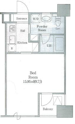 クォーツマンション 807号室 間取り
