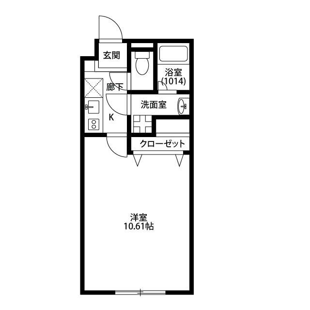 アムール柳川 202号室 間取り