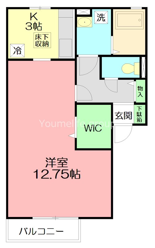 フォンティーヌA 103号室 間取り