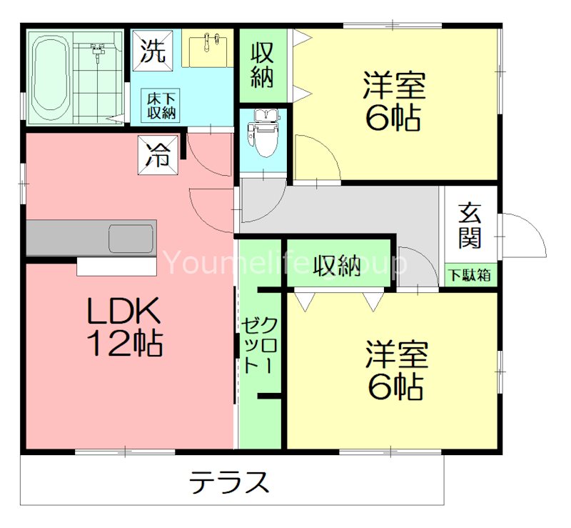 松田戸建て C棟 間取り