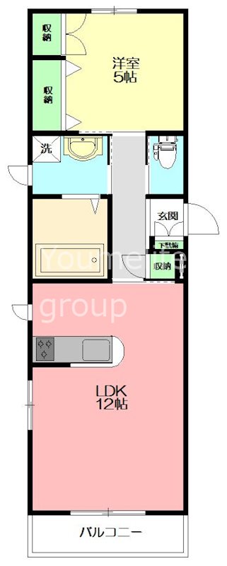 湘南diary 201号室 間取り
