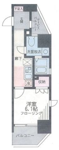 ザ・パーククロス藤沢  1204号室 間取り