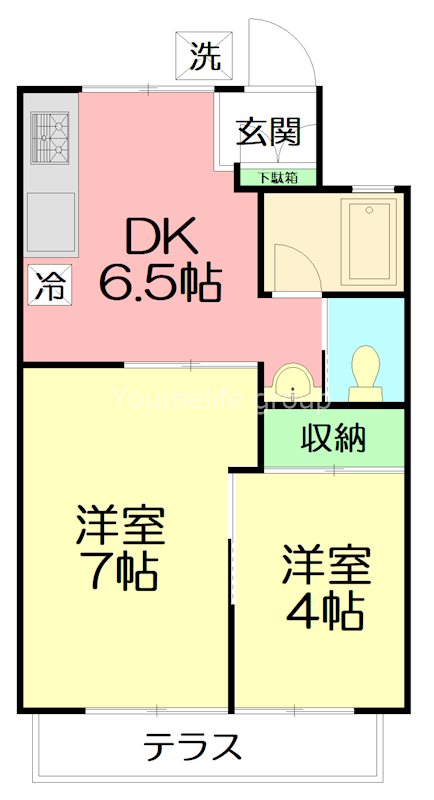 サミットK・H 103号室 間取り