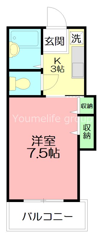 カレント 103号室 間取り